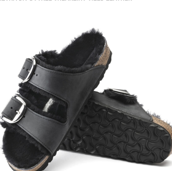 Birkenstock Shoes - Birkenstock Arizona Big Buckle ShearlingOiled Leather